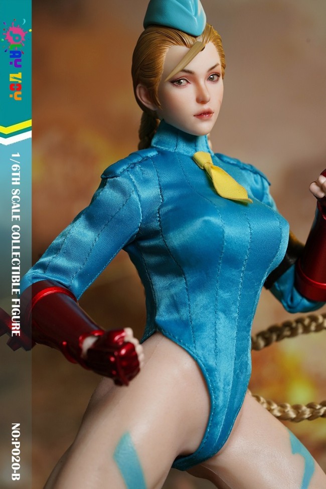 (In Stock)PLAY TOY Street Fighter 1/6 Cammy White Seamless Figure P020