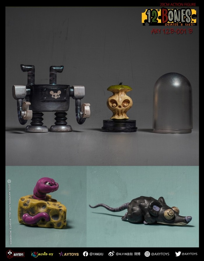 (Pre-order)AXY Toys 8inch Action Figure 12 BONES(Mice) 20cm Height AXY12B-001B