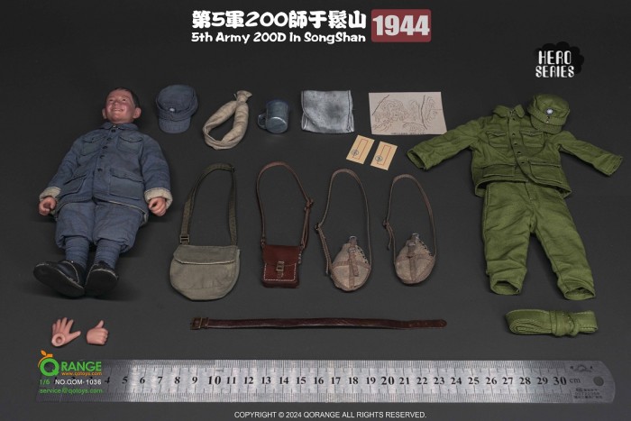 (Pre-order)QORANGE QOTOYS 1944 5th Army 200D In SongShan 1944 1/6 Action Figure QOM-1036