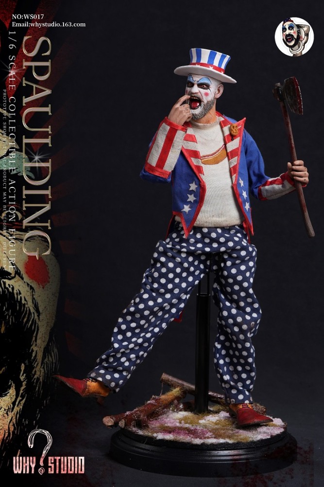 (Pre-order)WHY STUDIO House of 1000 Corpses 1/6 Captain Spaulding Realistic Figure WS017