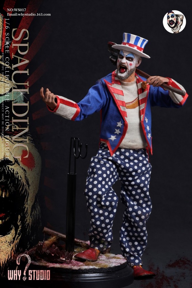 (Pre-order)WHY STUDIO House of 1000 Corpses 1/6 Captain Spaulding Realistic Figure WS017