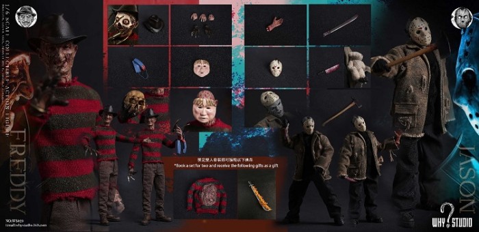 (In Stock)WHY STUDIO 1/6 Freddy Vs.Jason Realistic Figure WS018 WS019 WS020