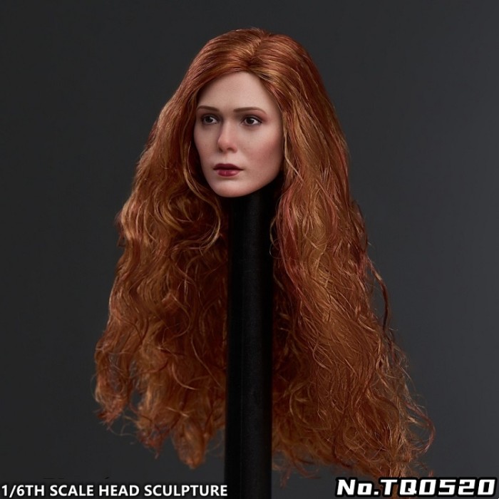 (Pre-order)TT Toys Scarlet Witch Hair Transplant 1/6 Head Sculpture (Including Mask)