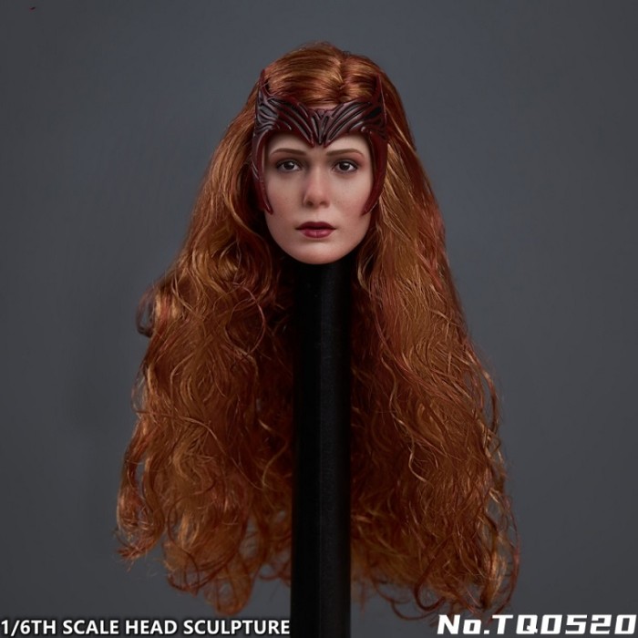 (Pre-order)TT Toys Scarlet Witch Hair Transplant 1/6 Head Sculpture (Including Mask)