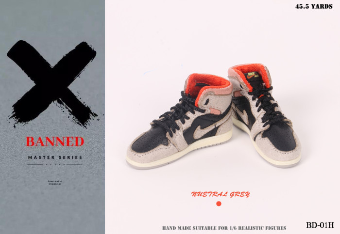 (In Stock) Banned 1/6 Handmade Realistic Sneakers BD-01A/B/C/D/E/F/G/H