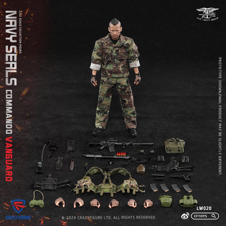 CFTOYS 1/12 トップ ソルジャー  LW020 フィギュア Monkey Depot - CrazyFigure 1/12th SEAL Special Assault Team