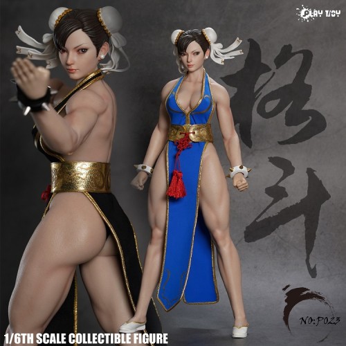 (In Stock)PLAY TOY 1/6 Goddess of Fighting Street Fighter Chun-Li Seamless Figure P023-AB