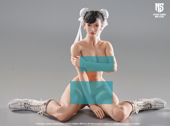 (In Stock)STAR MAN 1/6 Female Fighter Chun-li Seamless Action Figure MS008AB