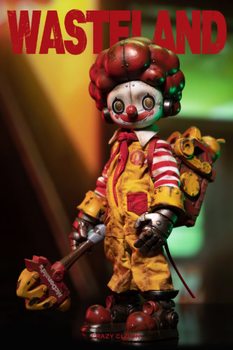 (In Stock)WeArtDoing Wasteland 8 Inch Crazy Clown Mac Movable Figure