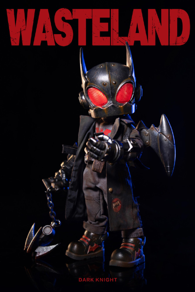 (In Stock)WeArtDoing Wasteland 8 Inch Dark Knight-Black Movable Figure