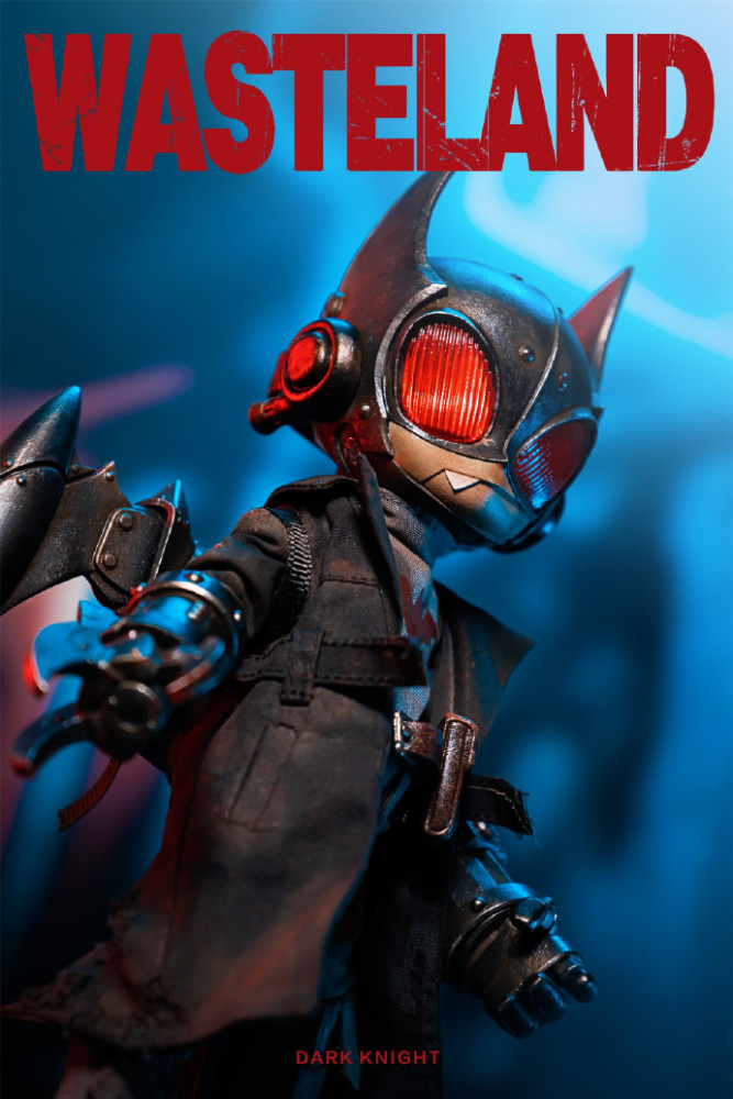 (In Stock)WeArtDoing Wasteland 8 Inch Dark Knight-Black Movable Figure