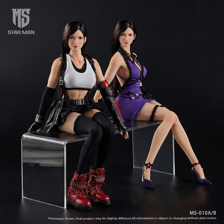 STAR MAN 1/6 Tifa タイト ストラップ アクションフィギュア Star Man - Final Fantasy 7 1/6 Tifa Lockhart Action Figure