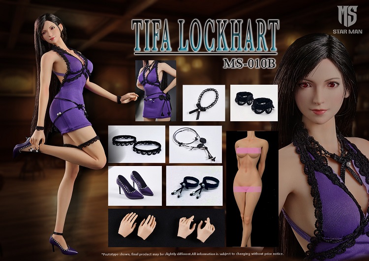 STAR MAN 1/6 Tifa タイト ストラップ アクションフィギュア STAR MAN 1/6 Tifa ロックハート / パーブル タイト ストラップ