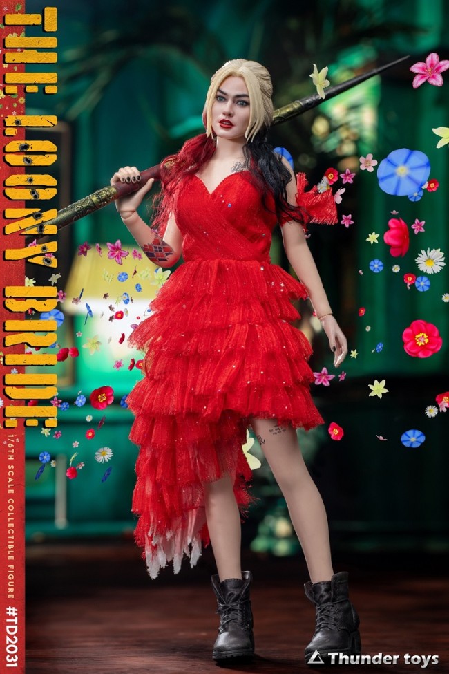 (In stock)Thunder toys TD2031 1/6 Scale Crazy Bride Movable Figure
