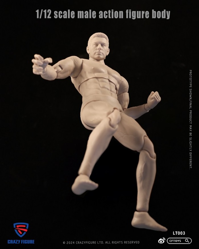 CFTOYS 1/12 Male Nude Body Crazy Figure LT003