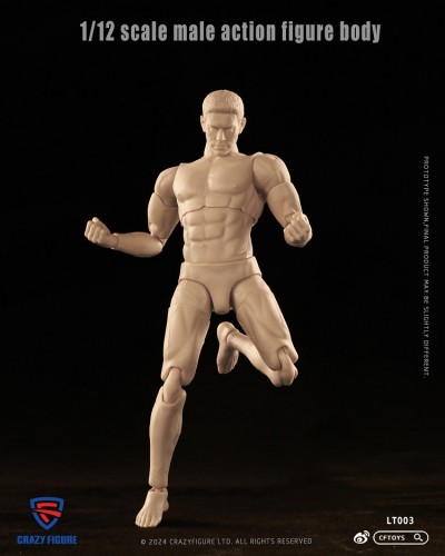 (Pre-order)CFTOYS 1/12 Male Nude Body Crazy Figure LT003