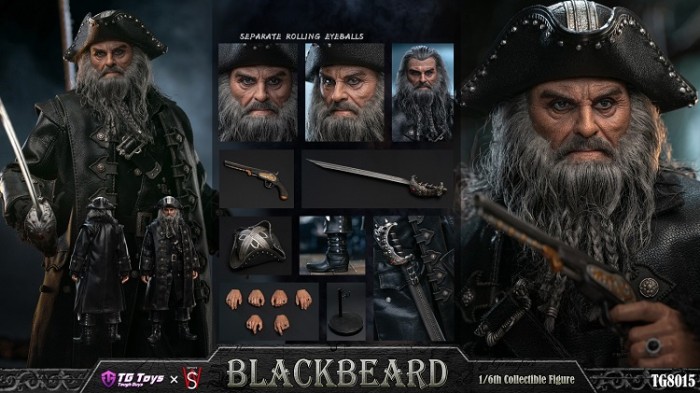 (Pre-order)TGTOYS×SWTOYS TG8015 1/6 Blackbeard Realistic Figure