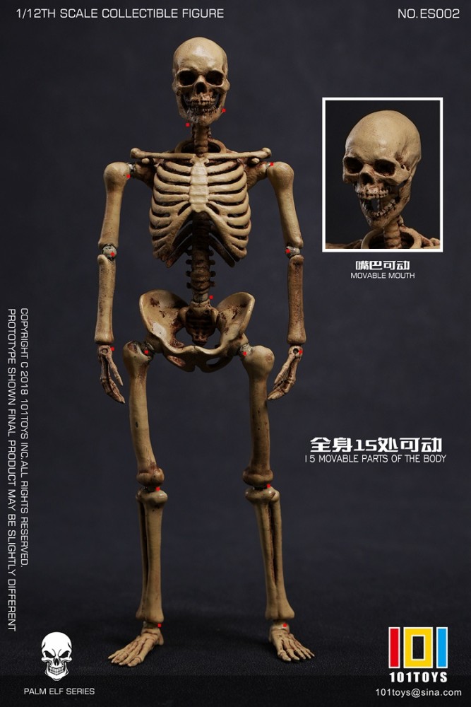 (In Stock) 101 Toys 1/12 PALM ELF SERIES SKELETON FRAME BOBY ES001/ES002