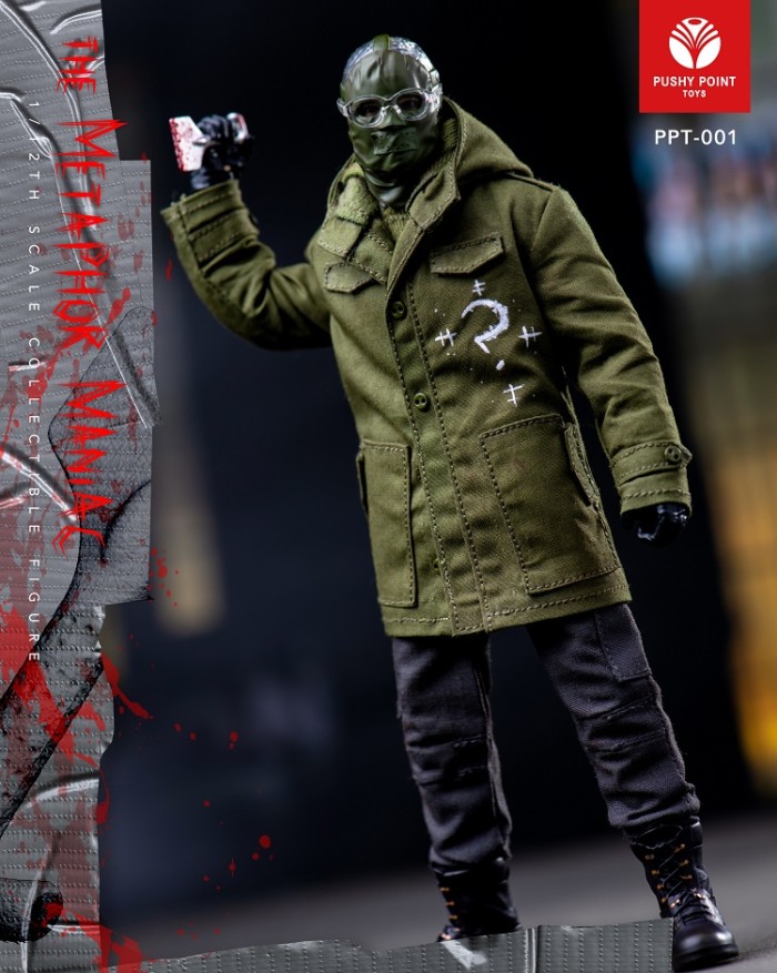 (Pre-order)Pushy Point Toys The Riddler 1/12 Metaphor Maniac Movable Figure PPT-001