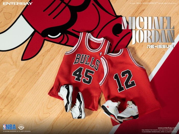(In Stock)Enterbay NBA 1/6 MICHAEL JORDAN I’M BACK #45 RE-ISSUE LIMITED EDITION RM-1053