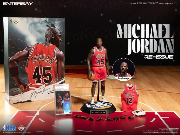 (In Stock)Enterbay NBA 1/6 MICHAEL JORDAN I’M BACK #45 RE-ISSUE LIMITED EDITION RM-1053