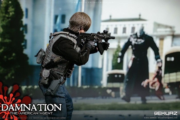 (In Stock)EKUAZ STUDIO EKS09 1/6 DAMNATION - THE AMERICAN AGENT REALISTIC FIGURE