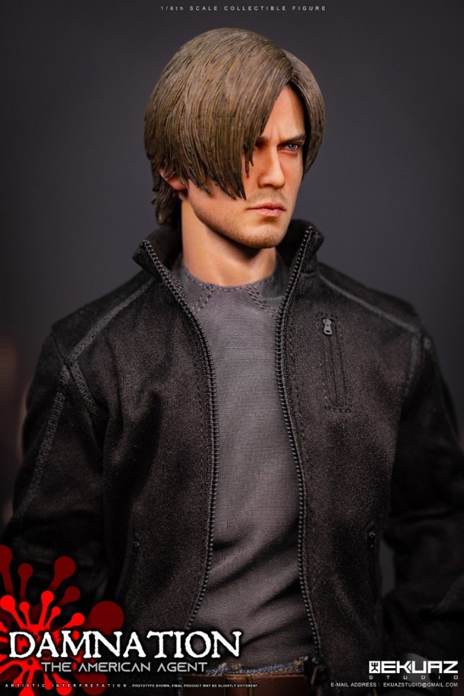 (In Stock)EKUAZ STUDIO EKS09 1/6 DAMNATION - THE AMERICAN AGENT REALISTIC FIGURE