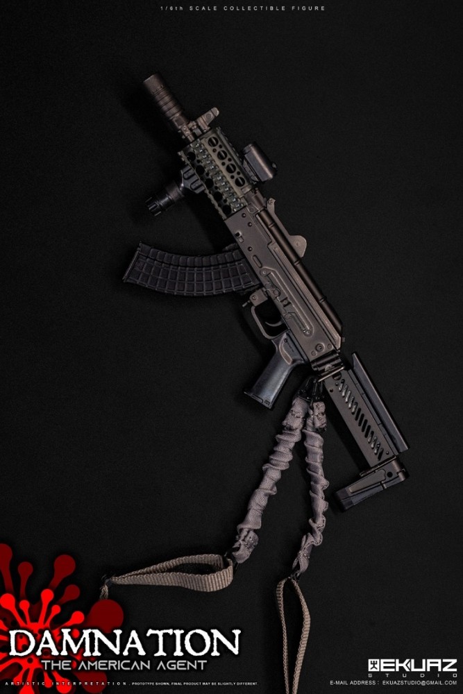 (In Stock)EKUAZ STUDIO EKS09 1/6 DAMNATION - THE AMERICAN AGENT REALISTIC FIGURE