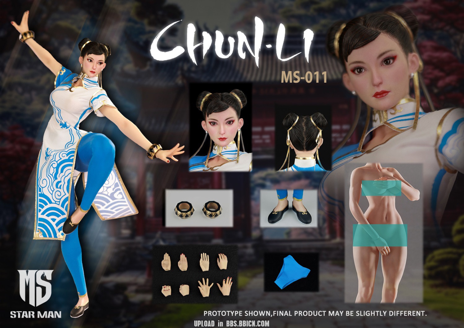 US$ 20.00 - (Pre-order)STAR MAN 1/6 Female Fighter Chun-Li