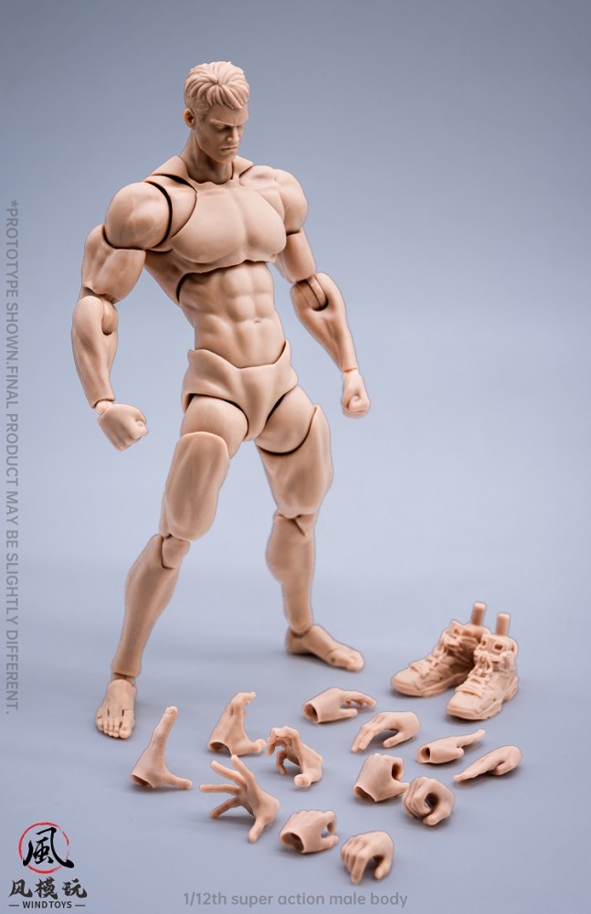(In Stock)Wind Toys 1/6 Male Nude Body With 3 Colors