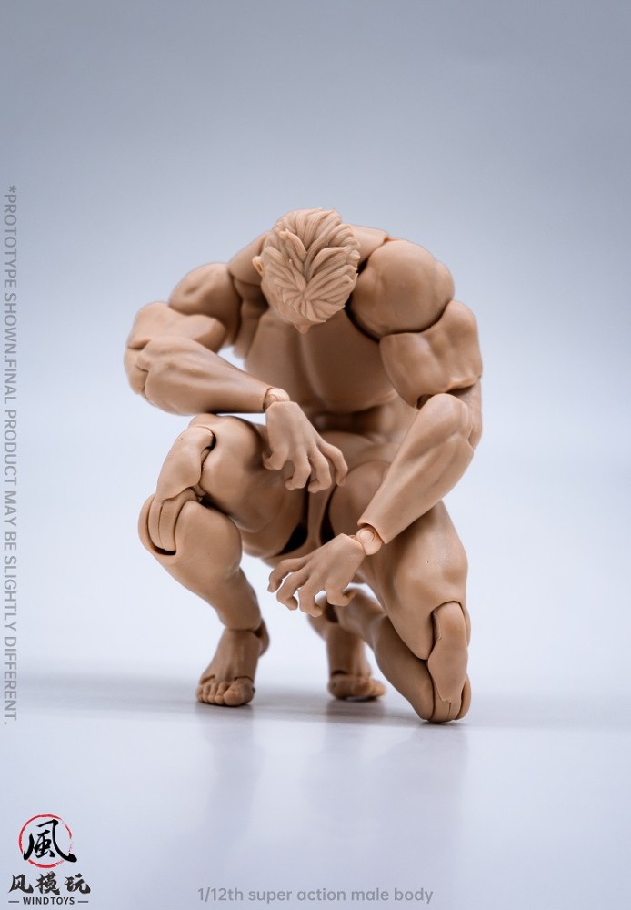 (In Stock)Wind Toys 1/6 Male Nude Body With 3 Colors