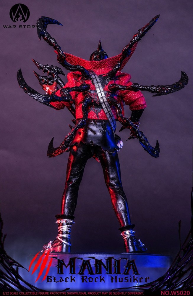 (Pre-order)War Story 1/12 Black Rock Musician Mania Realistic Figure WS020