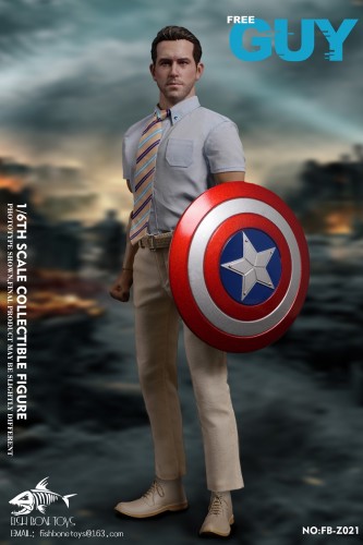 (Pre-order)FISH BONE TOYS 1/6 Out of control NPC FREE GUY Movable Figure FB-Z021