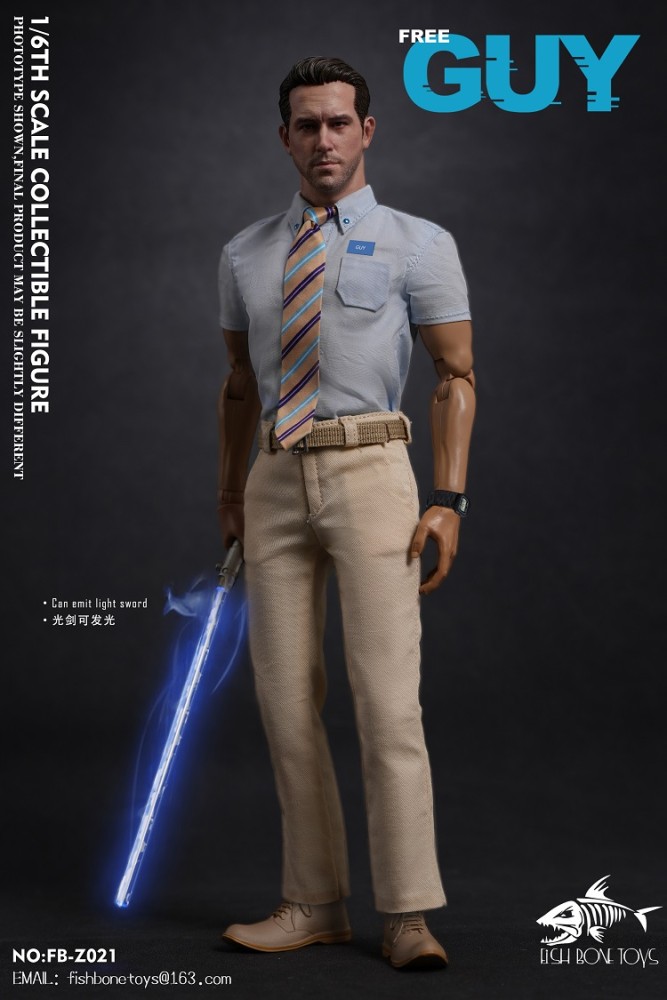 (Pre-order)FISH BONE TOYS 1/6 Out of control NPC FREE GUY Movable Figure FB-Z021
