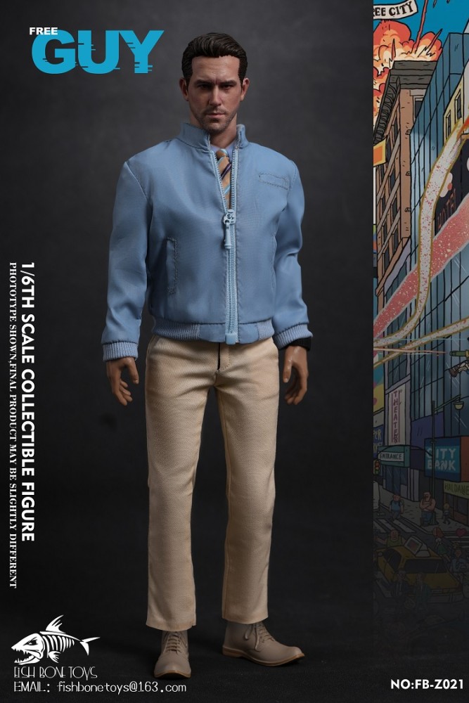 (Pre-order)FISH BONE TOYS 1/6 Out of control NPC FREE GUY Movable Figure FB-Z021