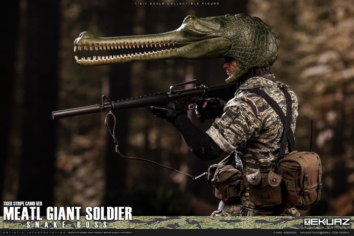 (Pre-order)EKUAZ STUDIO EKS010 1/6 MEATL GIANT SOLDIER SNAKE BOSS TIGER STRIPE CAMO VER REALISTIC FIGURE