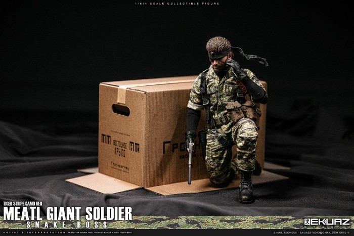(Pre-order)EKUAZ STUDIO EKS010 1/6 MEATL GIANT SOLDIER SNAKE BOSS TIGER STRIPE CAMO VER REALISTIC FIGURE