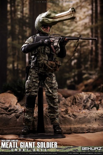 (Pre-order)EKUAZ STUDIO EKS010 1/6 MEATL GIANT SOLDIER SNAKE BOSS TIGER STRIPE CAMO VER REALISTIC FIGURE