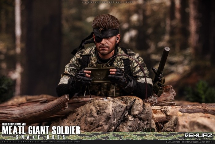 (Pre-order)EKUAZ STUDIO EKS010 1/6 MEATL GIANT SOLDIER SNAKE BOSS TIGER STRIPE CAMO VER REALISTIC FIGURE