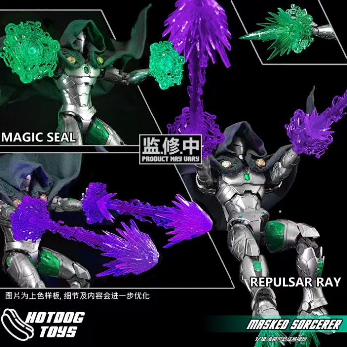 (Pre-order)HOTDOG TOYS 1/12 Masked Sorcerer Energy Blade 6 Inch Movable Figure
