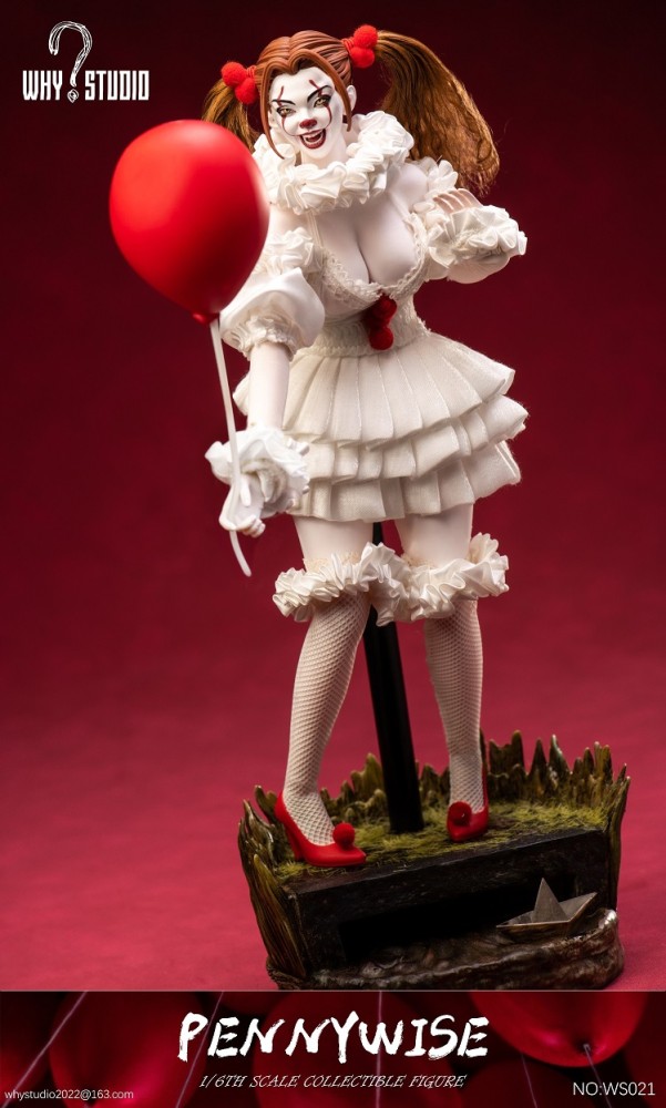 (Pre-order)WHY STUDIO Resurrection Female Clown Pennywise Realistic Figure WS021