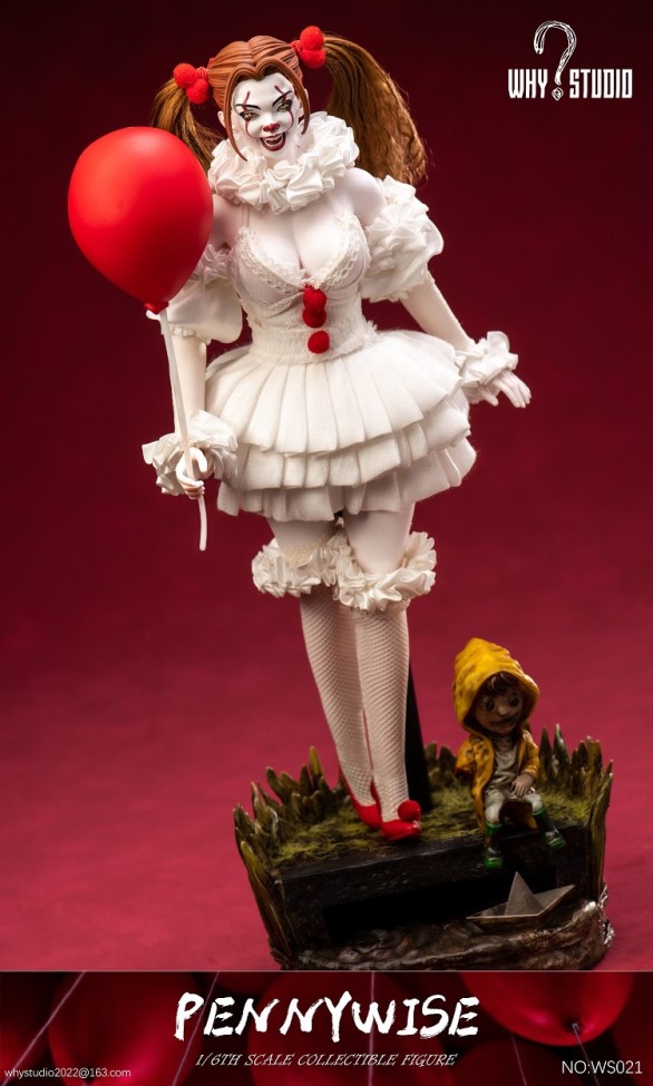 (Pre-order)WHY STUDIO Resurrection Female Clown Pennywise Realistic Figure WS021