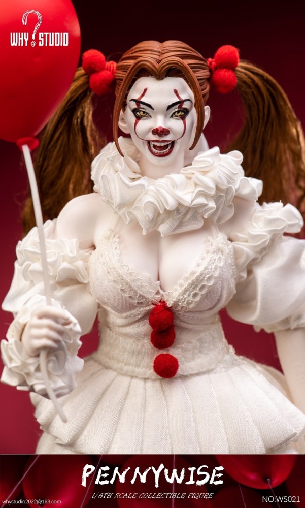 (Pre-order)WHY STUDIO Resurrection Female Clown Pennywise Realistic Figure WS021