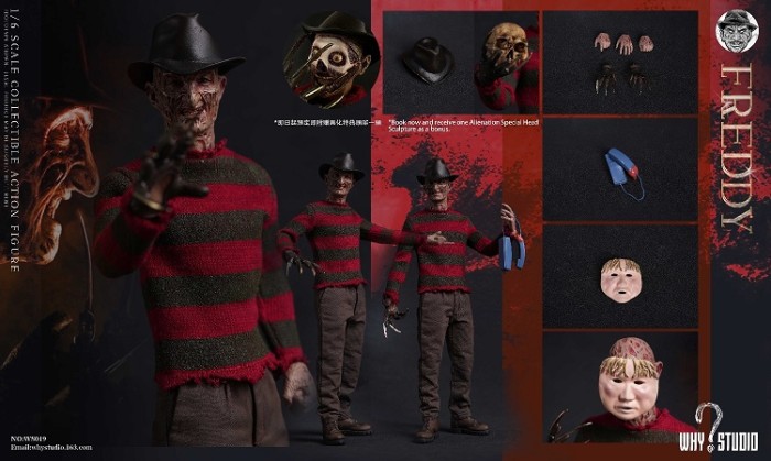 (In Stock)WHY STUDIO 1/6 Freddy Vs.Jason Realistic Figure WS018 WS019 WS020
