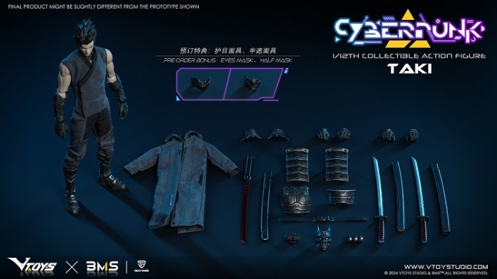 (Pre-order)V Toys xBMS 1/12 Cyberpunk Taki 6 Inch Movable Figure VSD010