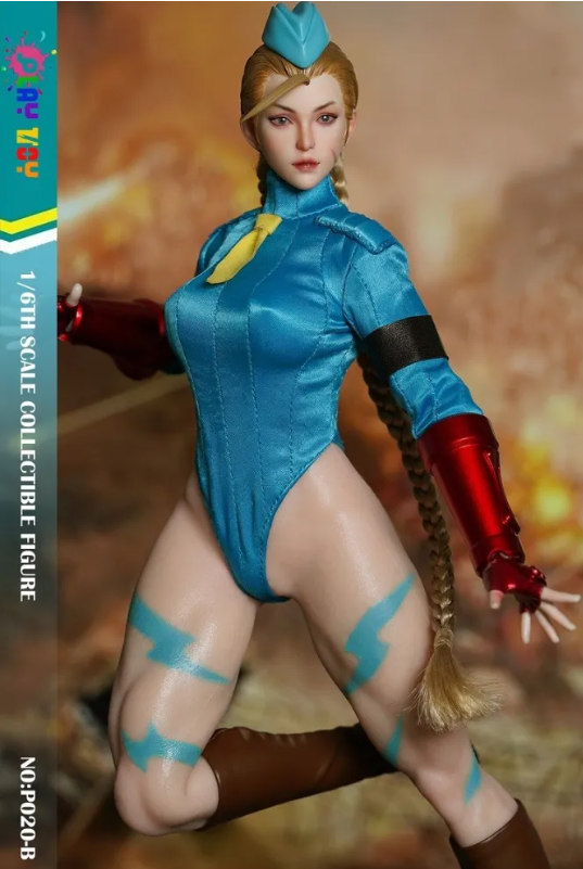 (In Stock)PLAY TOY Street Fighter 1/6 Cammy White Seamless Figure P020