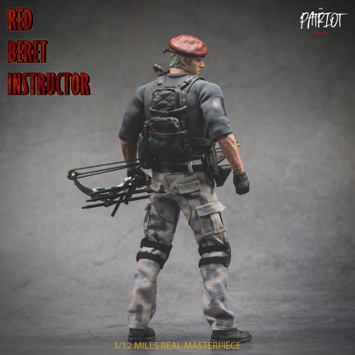 (In Stock)Patriot Studio Jack Krauser 1/12 Red Beret Instructor Type-A Movable Figure