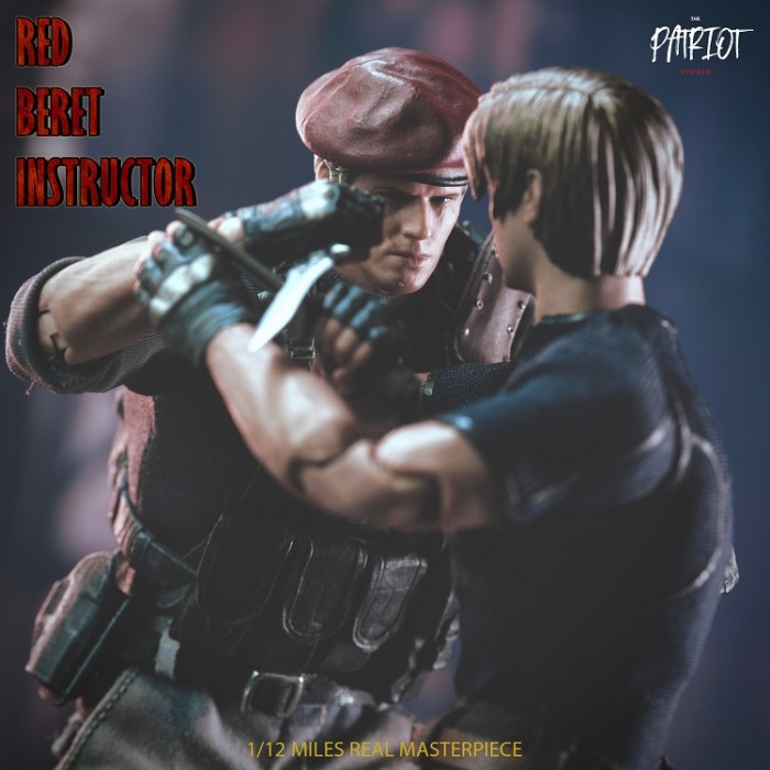 (In Stock)Patriot Studio Jack Krauser 1/12 Red Beret Instructor Type-A Movable Figure