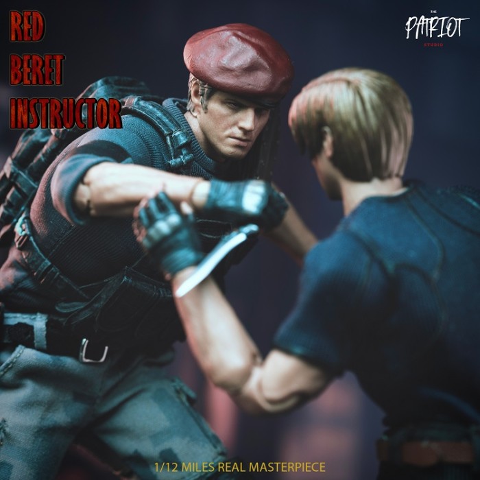 (In Stock)Patriot Studio Jack Krauser 1/12 Red Beret Instructor Type-A Movable Figure