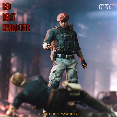 (In Stock)Patriot Studio Jack Krauser 1/12 Red Beret Instructor Type-A Movable Figure